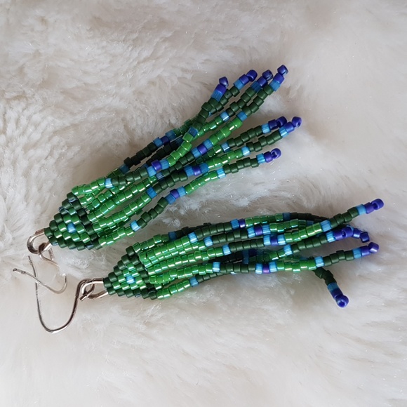 Donating profits to Indian Residential School Survivors Society -Beaded Earrings - Picture 6 of 7